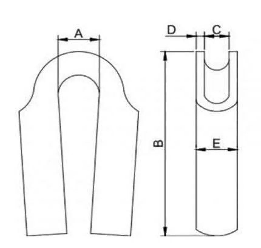 Wire Rope Tube Thimble 316 Stainless Steel 16mm 100-Pack V899