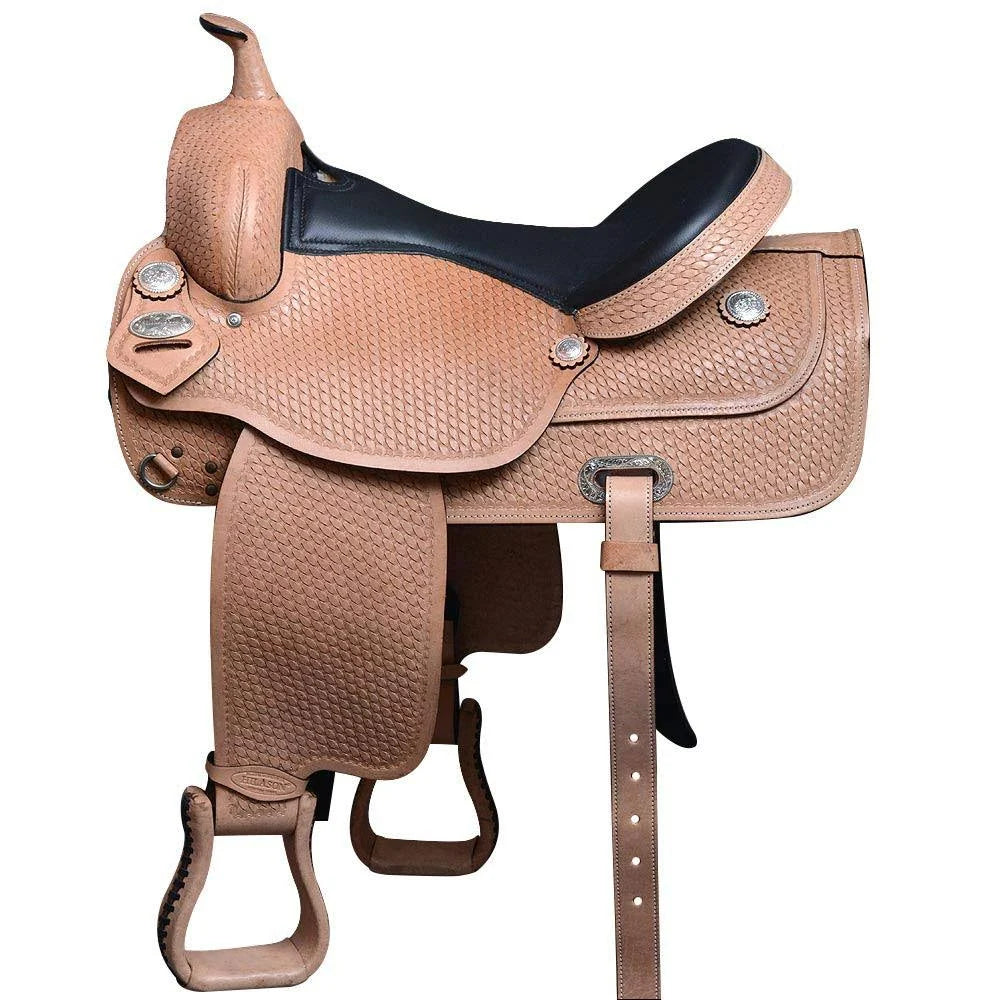 Western American Leather Draft Horse Saddle P6875