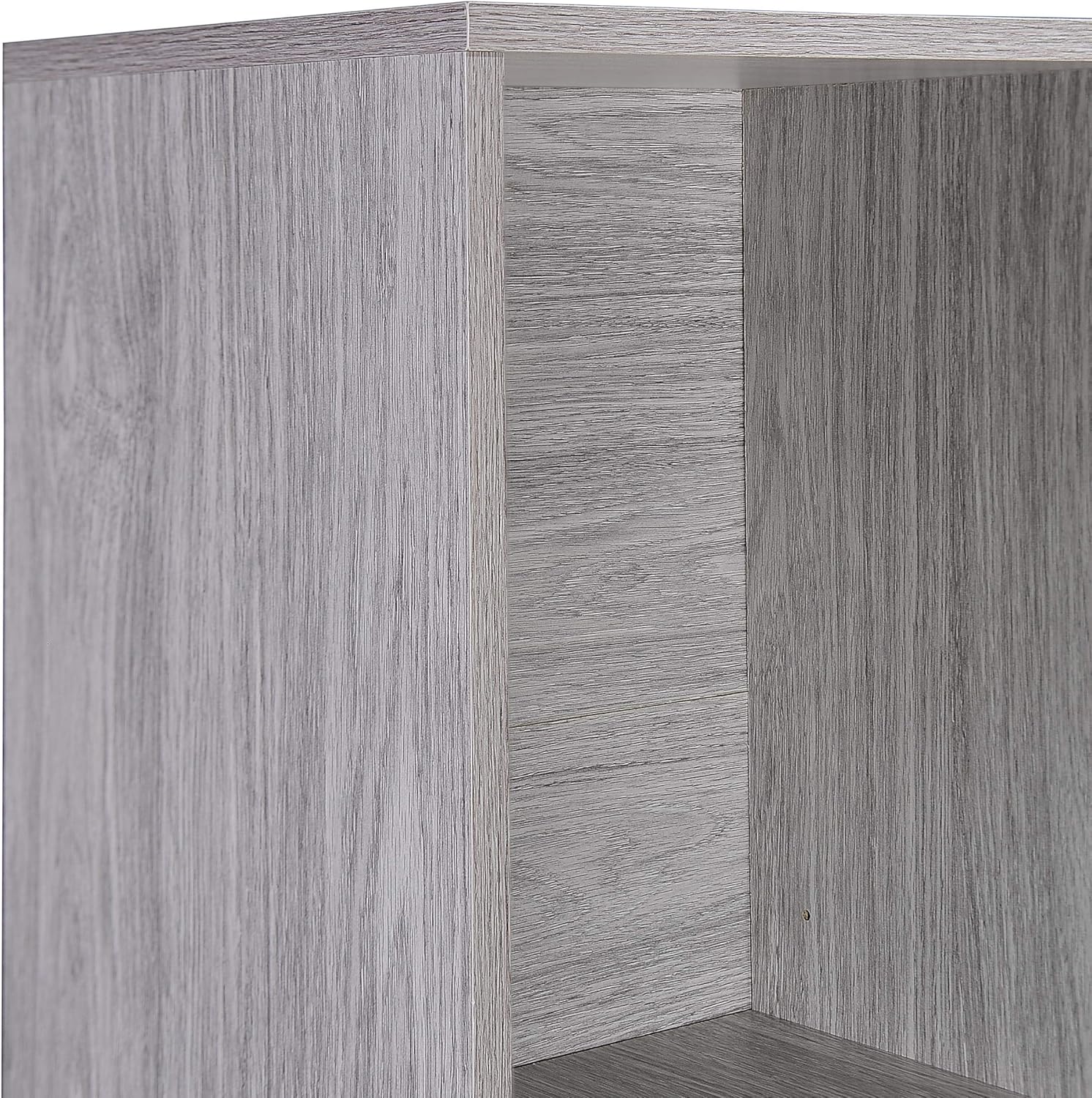 Grey Oak Finish Faux Wood Bookcase Z61599