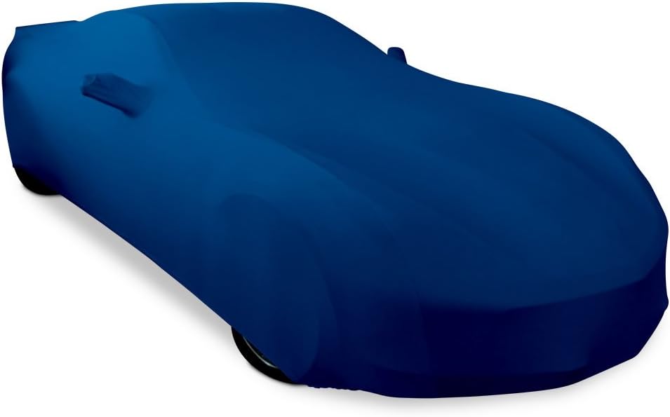Blue Stretch Satin Indoor Car Cover C692080