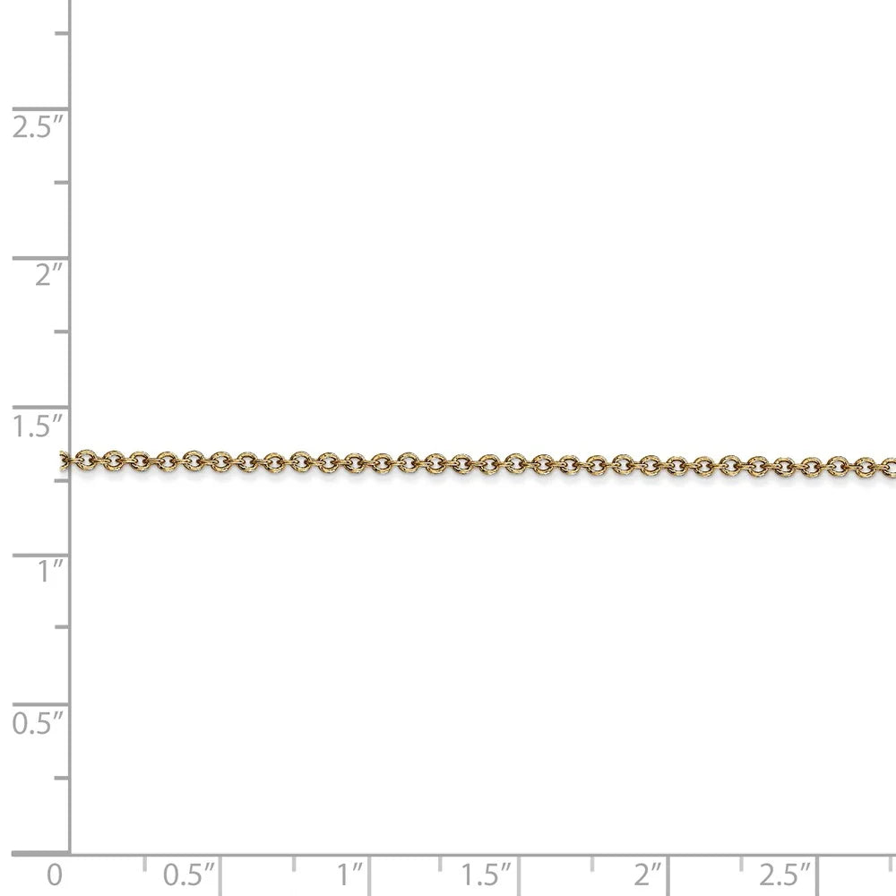 14kt Yellow Gold 24 inch Cable Chain with Lobster Clasp G183