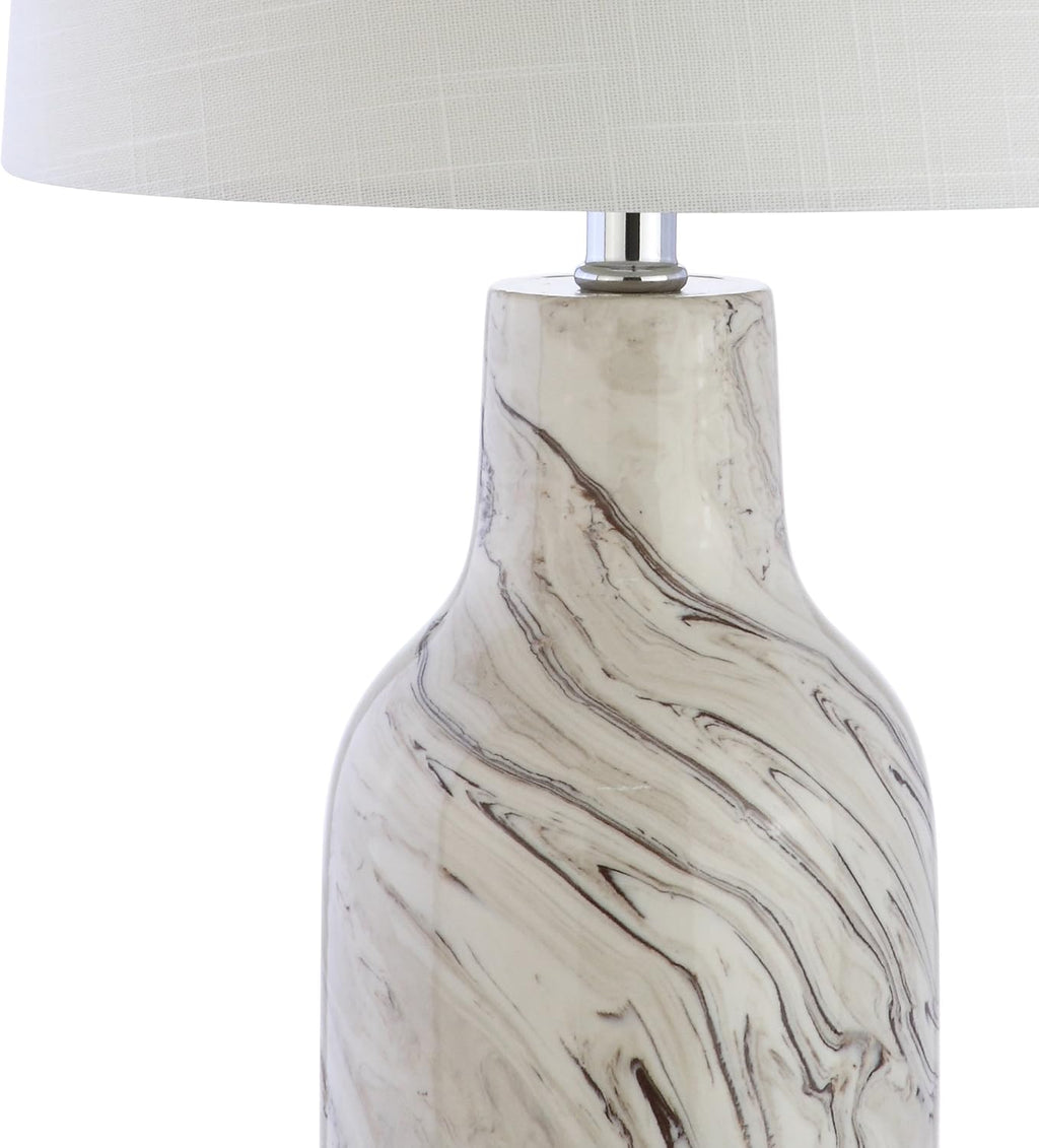 Gray/White Ceramic LED Table Lamp U329874