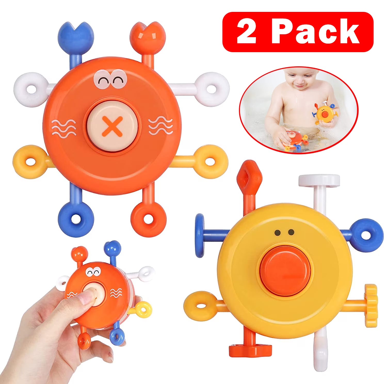 2 Pack Baby Finger Push Toy Music Exercise Toy W347