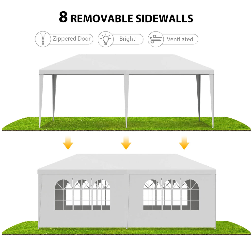 White Outdoor Gazebo Tent A737