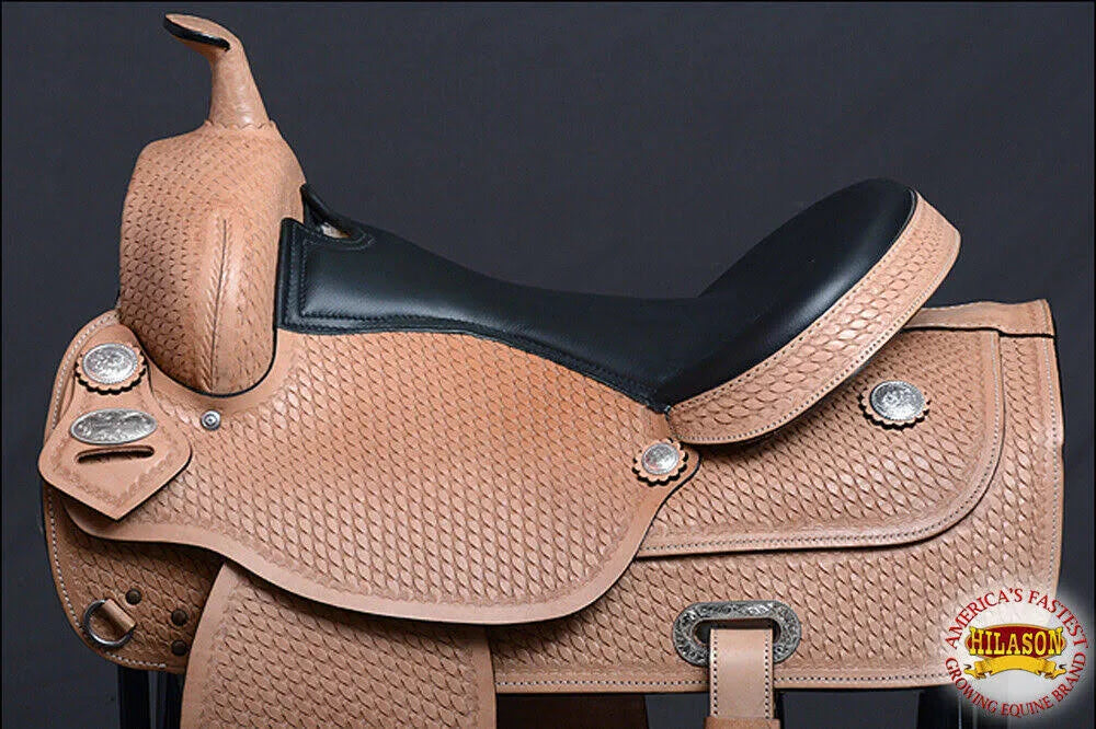 Western American Leather Draft Horse Saddle P6875