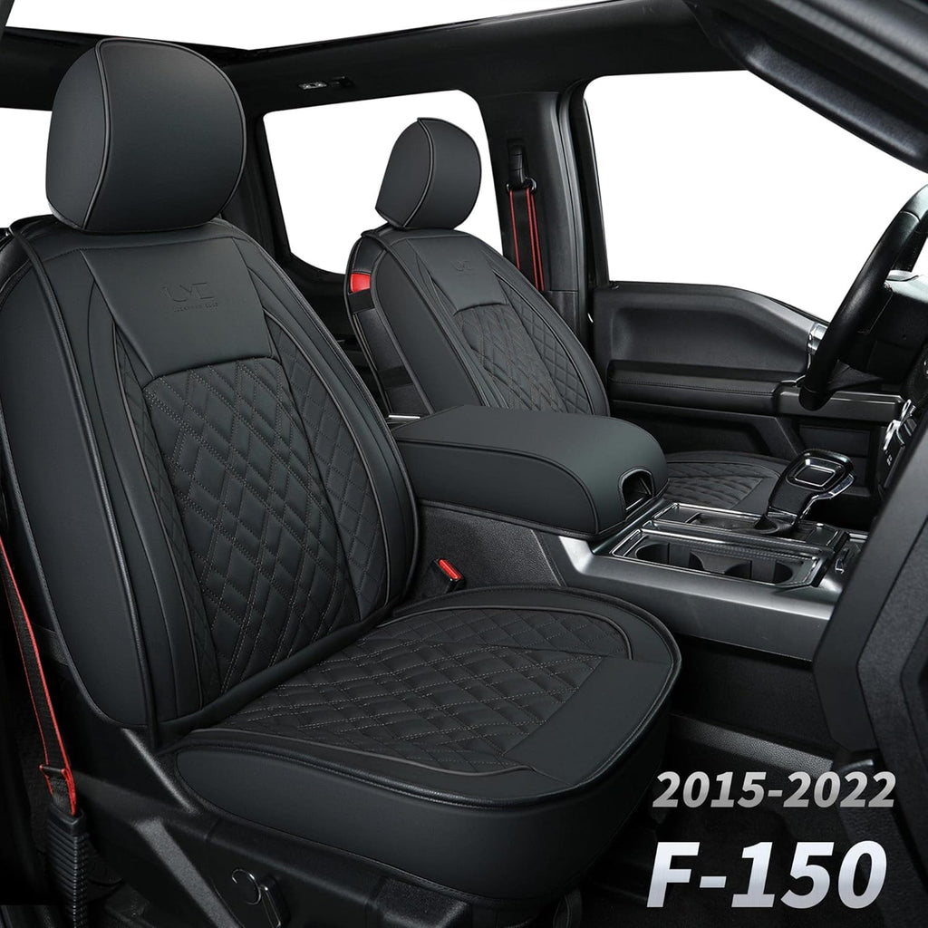 Faux Leather Seat Covers Full Set Gray E95425