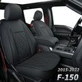 Faux Leather Seat Covers Full Set Gray E95425