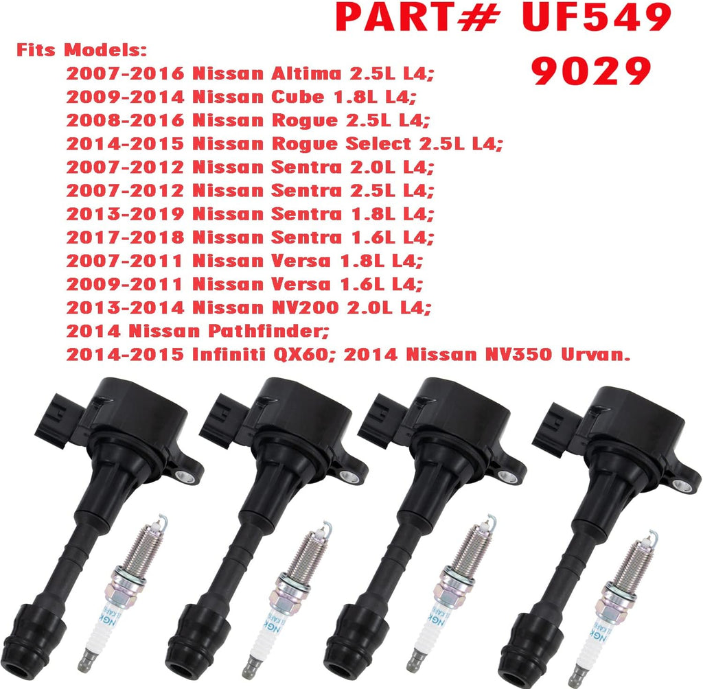 Ignition Coil Packs and Spark Plugs for V6 3.5L O69649