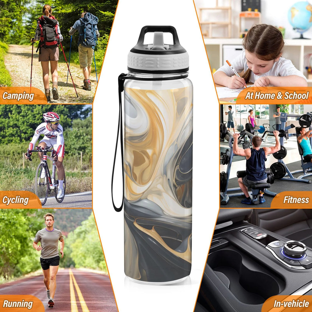 32oz Tritan Leakproof Water Bottle with Straw T6965