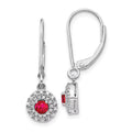 14 Karat White Gold Lab Grown Diamond Leverback Dangle Earrings A26940