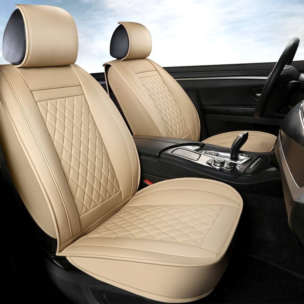 Beige Rear Bench Car Seat Cover W334