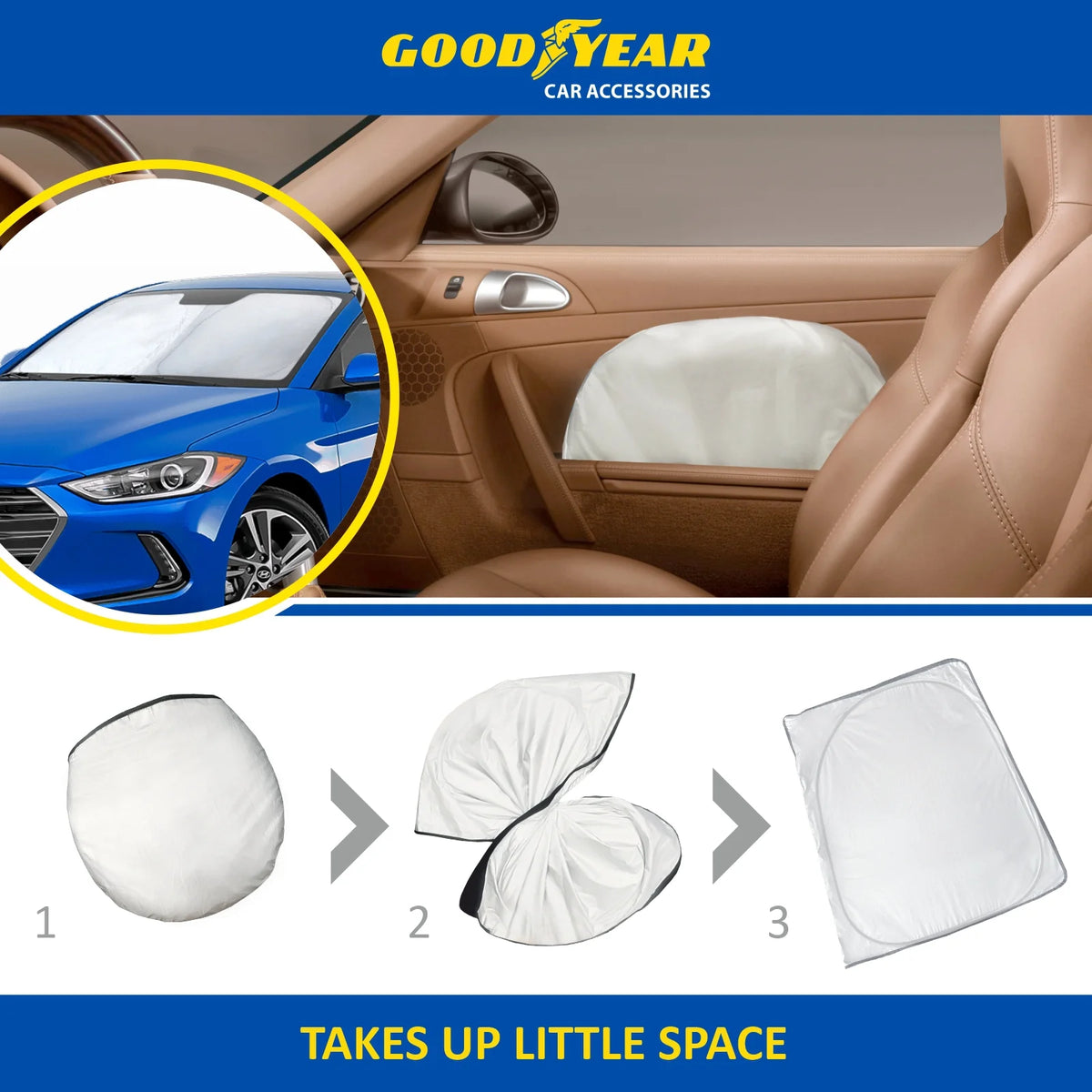 Foldable Windshield Sun Shade K5054