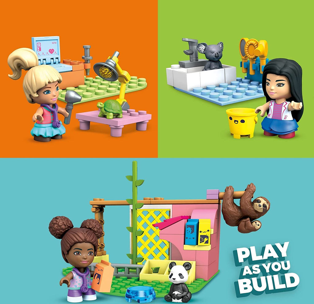 97 Bricks Animal Grooming Station Building Set with 3 Micro-Dolls A8169