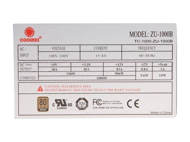 ATX12V & EPS12V Power Supply Y2866