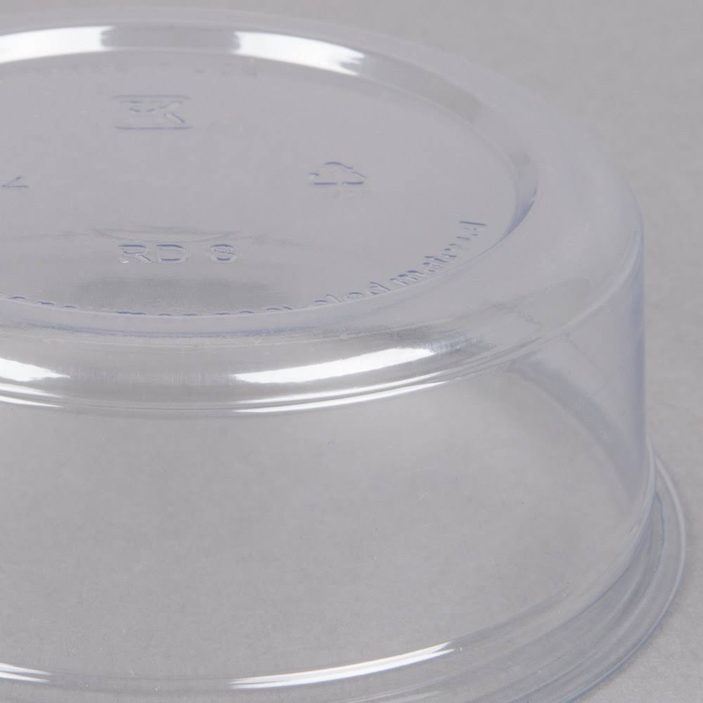 8 oz Clear Pet Plastic Round Deli Container L21874