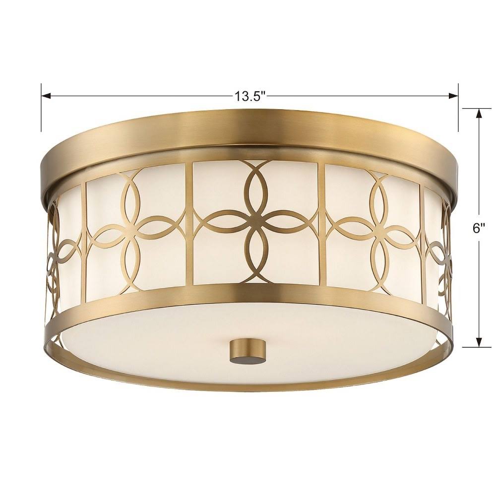 Polished Nickel 2 Light Ceiling Mount J3012