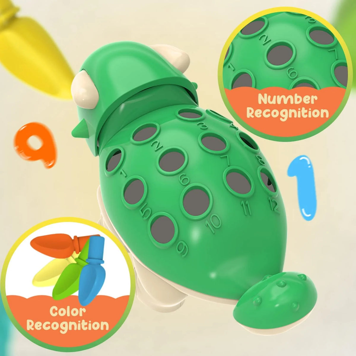 Dinosaur Toy with 12 Spike Quills for Matching Colors C965182