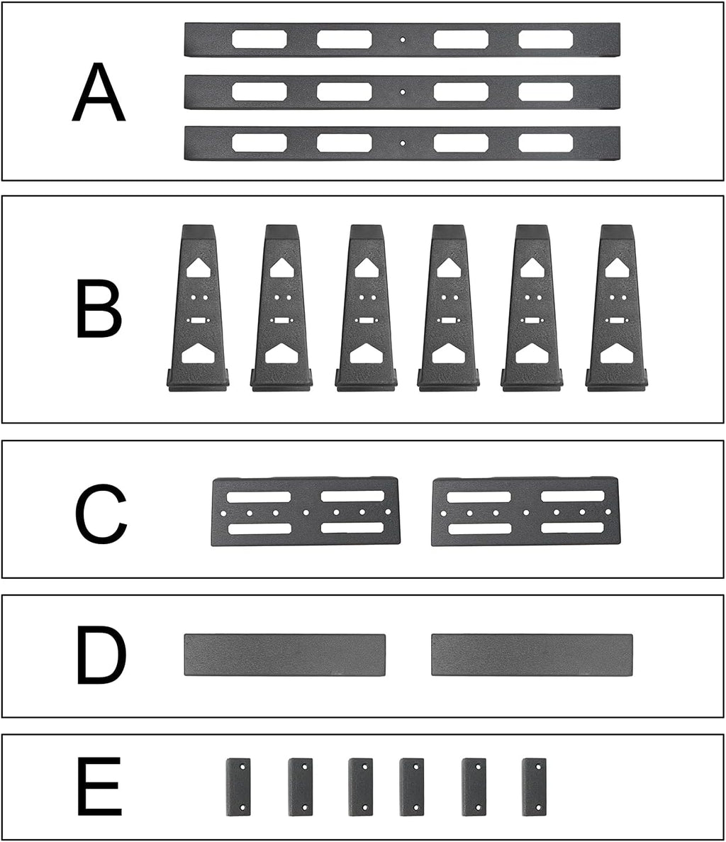 Overland Bed Rack Compatible with Ford F-150 & Raptor D3207