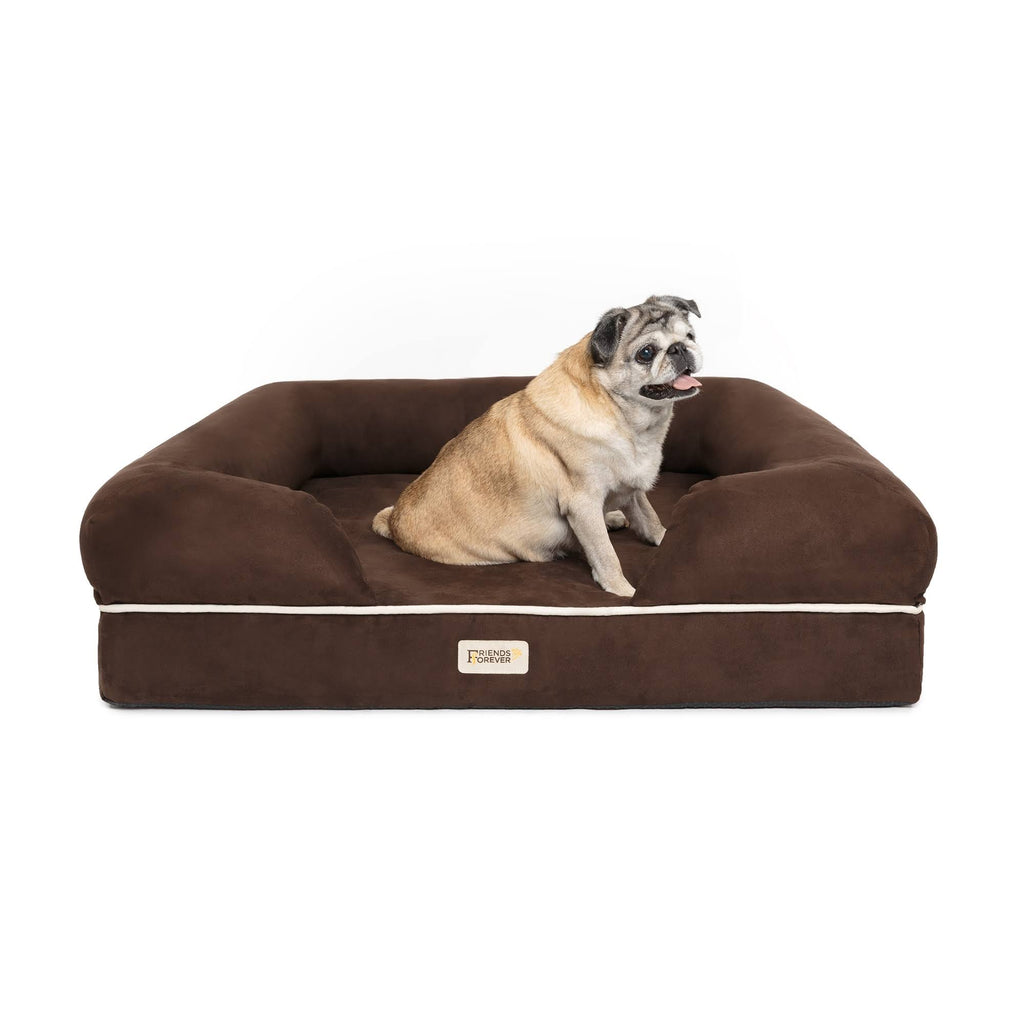 Khaki Chester Pet Couch with Solid Memory Foam W495930