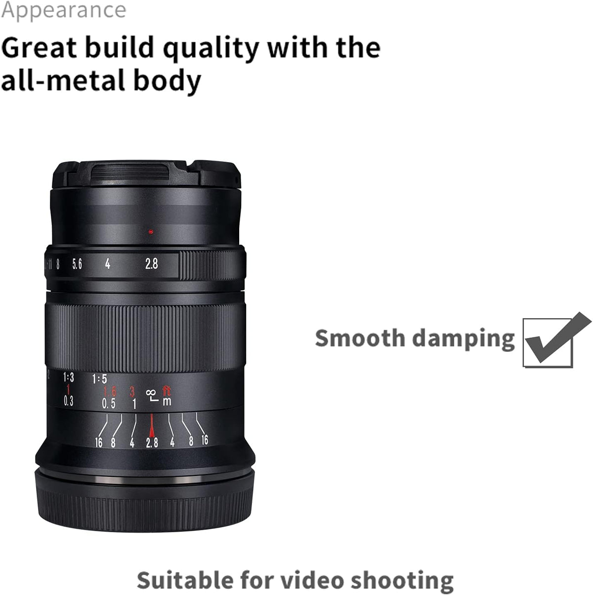 60mm F2.8 II Manual Focus APS-C Macro Lens E144