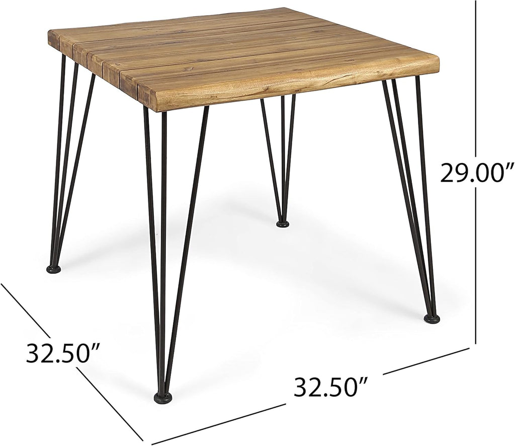 Teak Finish Acacia Wood Dining Table V3918