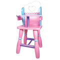 Pink Wooden Baby Doll High Chair O24592