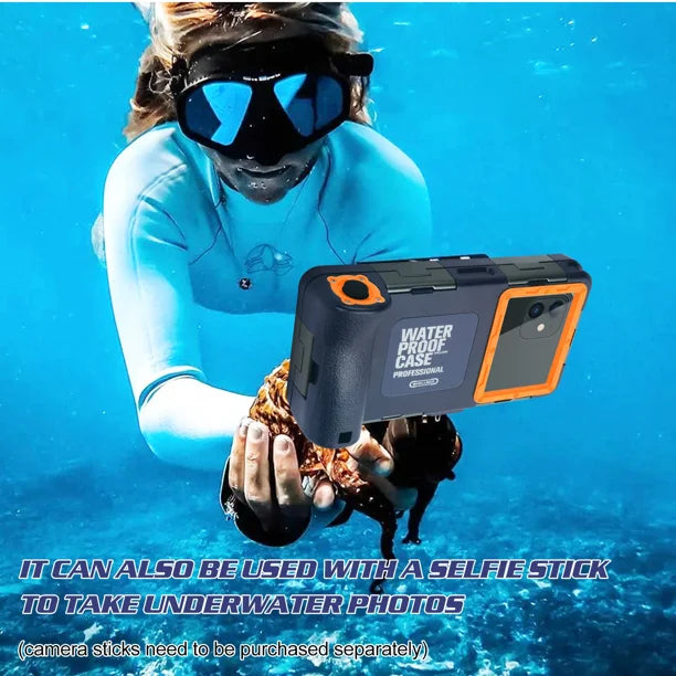 Waterproof UnderWater Case for Phones Up to 6.9 Inch with Lanyard G157