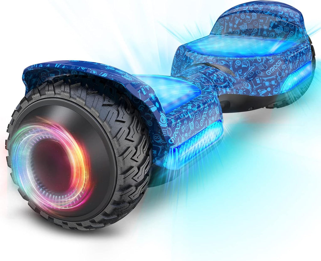 Hoverboard with 500W Motor, 6.5" Self Balancing Hoverboard with Bluetooth Music Speaker X46657