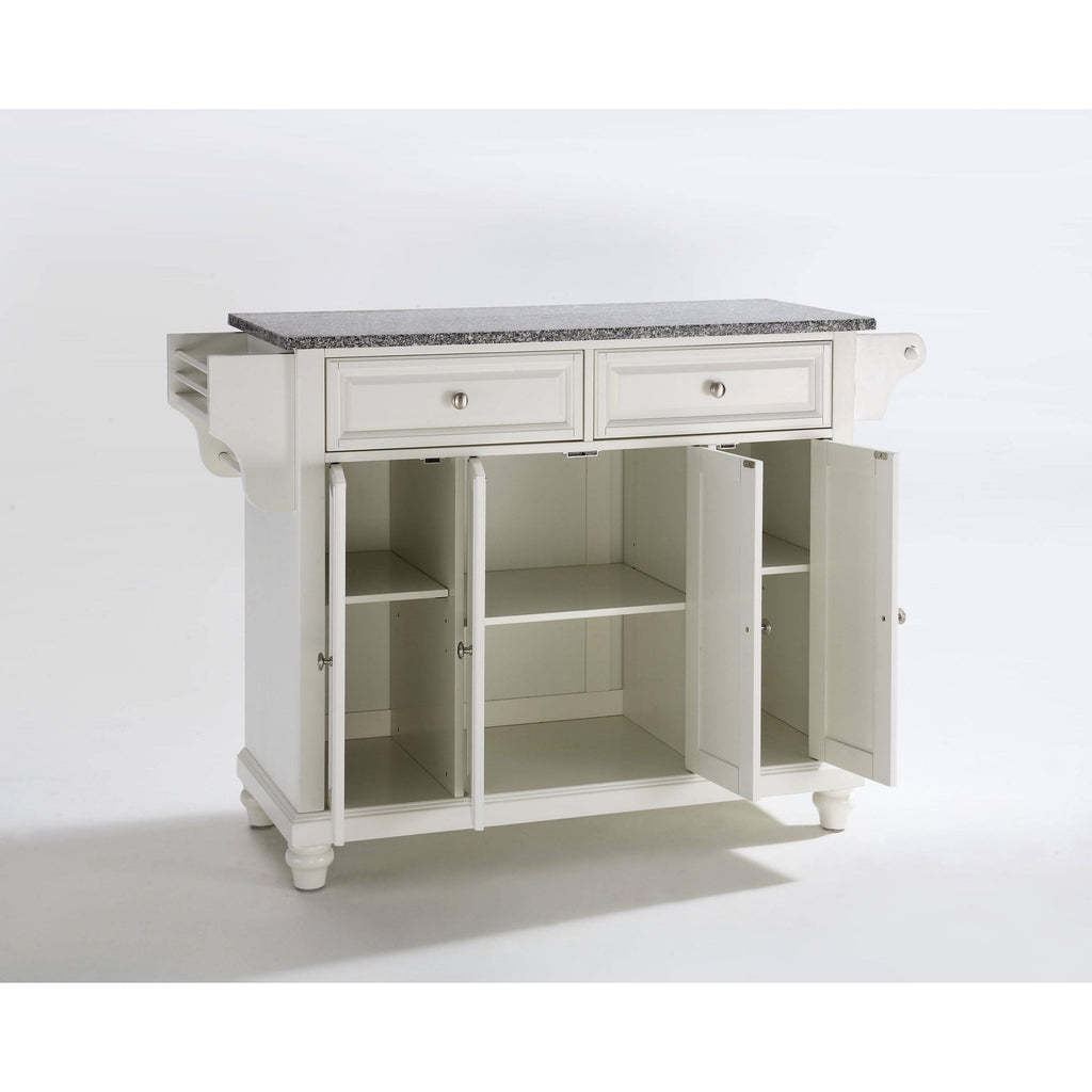 White Granite Top Kitchen Island M261
