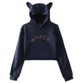 Cat Ears Hoodie Crop Top D316