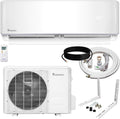 12,000 BTU 19 SEER Ductless Mini-Split Inverter Air Conditioner Heat Pump System with 15-ft Installation Kit and Wall Bracket 230V U11290