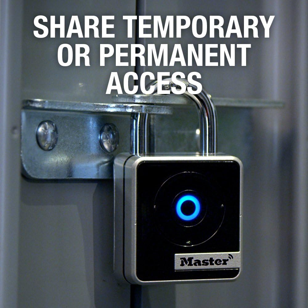 Bluetooth Padlock, 1-29/32 in. Wide, Pack of 2 G882252